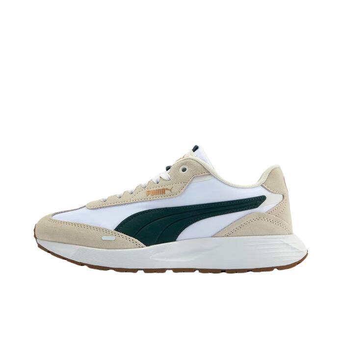 推荐商品：Puma/彪马 RUNTAMED WIND 运动休闲鞋 复古拼接 白色/松木绿/白色