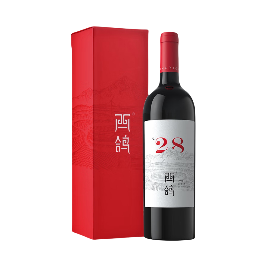 推荐商品：西鸽酒庄 N28 赤霞珠 750ml14%vol 干红葡萄酒 礼盒