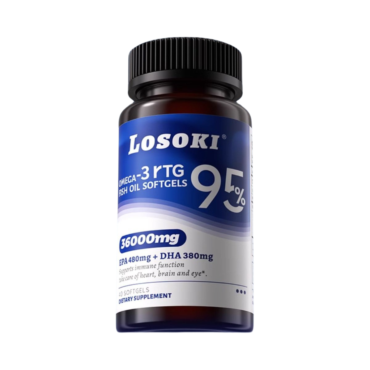 推荐商品：losoki/乐斯可 高纯度rTG 深海鱼油软胶囊 瓶装 呵护心脑