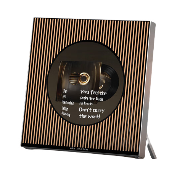 推荐商品：ARTMASTER/艺术大师 RETRO S LUXE 家用桌面 无线蓝牙 音箱 复古 创意 黑胶 悬浮歌词