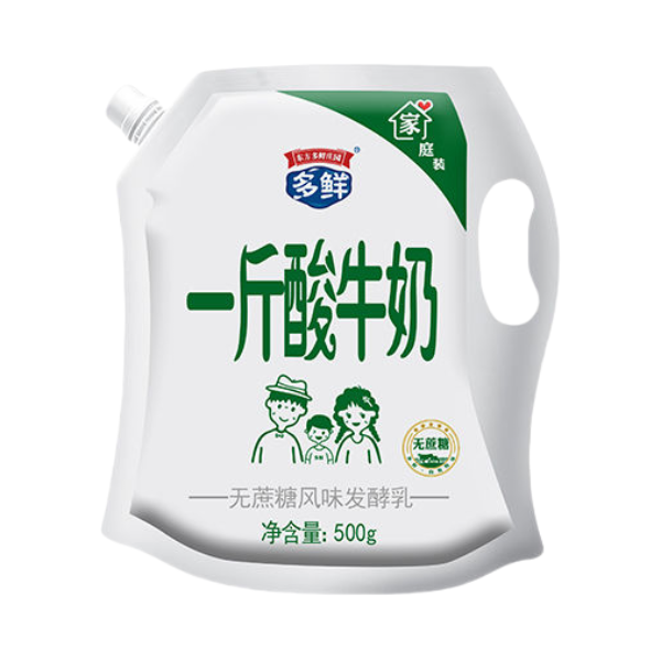推荐商品：东方多鲜庄园 一斤酸牛奶 原味 500g 袋装