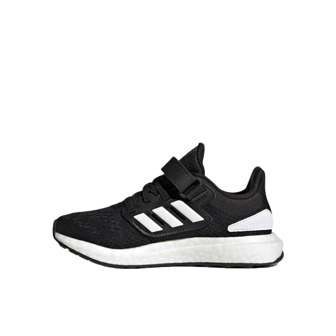 推荐商品：adidas  Pureboost 22  舒适百搭 防滑耐磨 网面透气 减震轻便  跑鞋 运动鞋 儿童 小童/白色/黑色