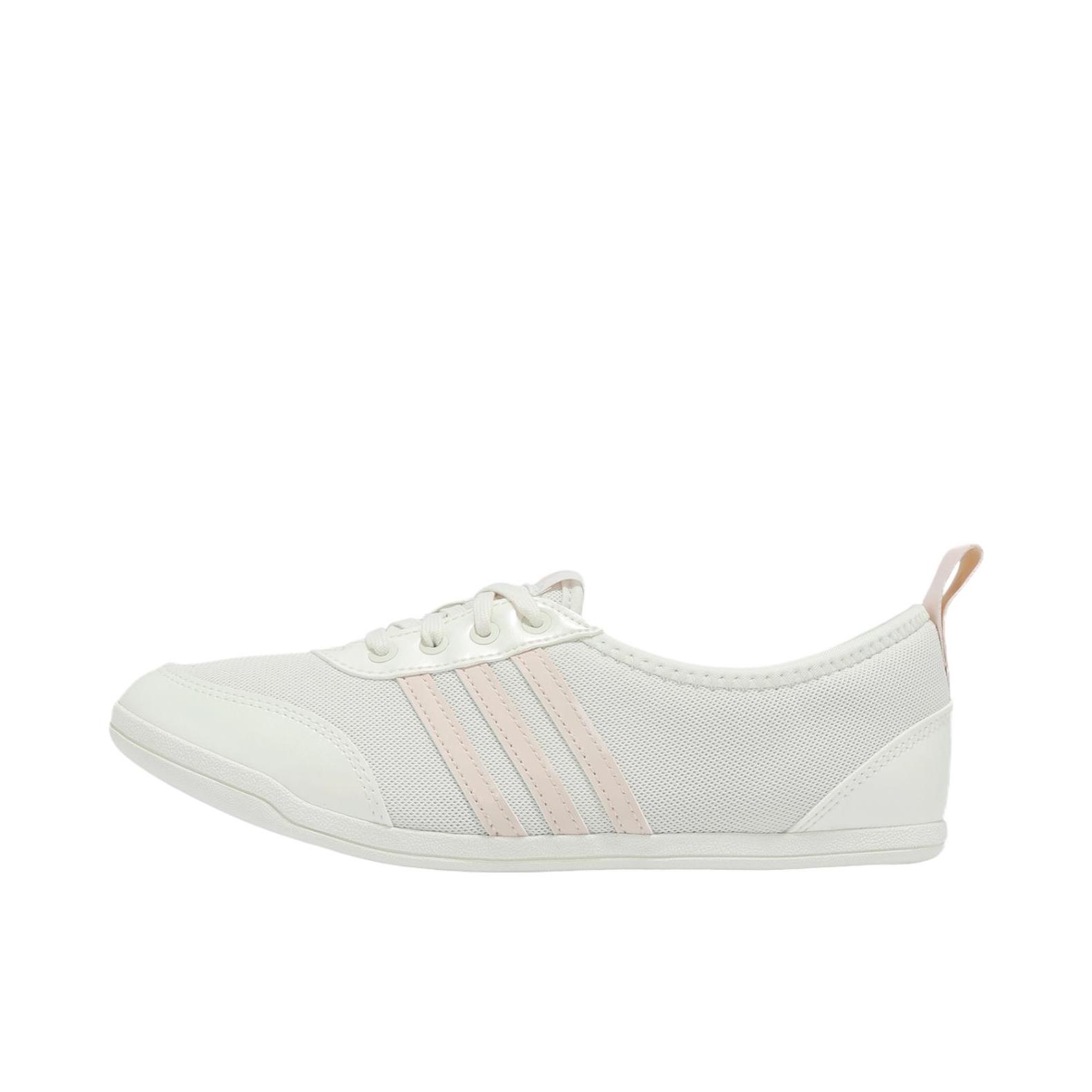 推荐商品：adidas Diona Ballet 运动休闲鞋 防滑耐磨舒适减震低帮橡胶芭蕾风薄底 女款/米色/粉色
