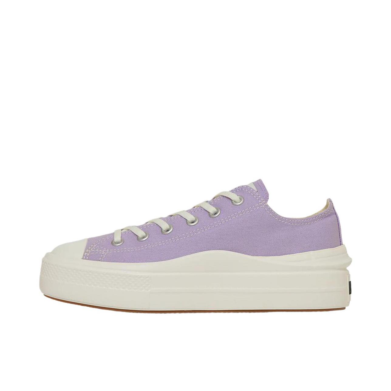 推荐商品：Converse/匡威 ALL STAR LIGHT PLTS 2 帆布鞋 轻便减震高帮橡胶 低帮/女款/白色/紫色