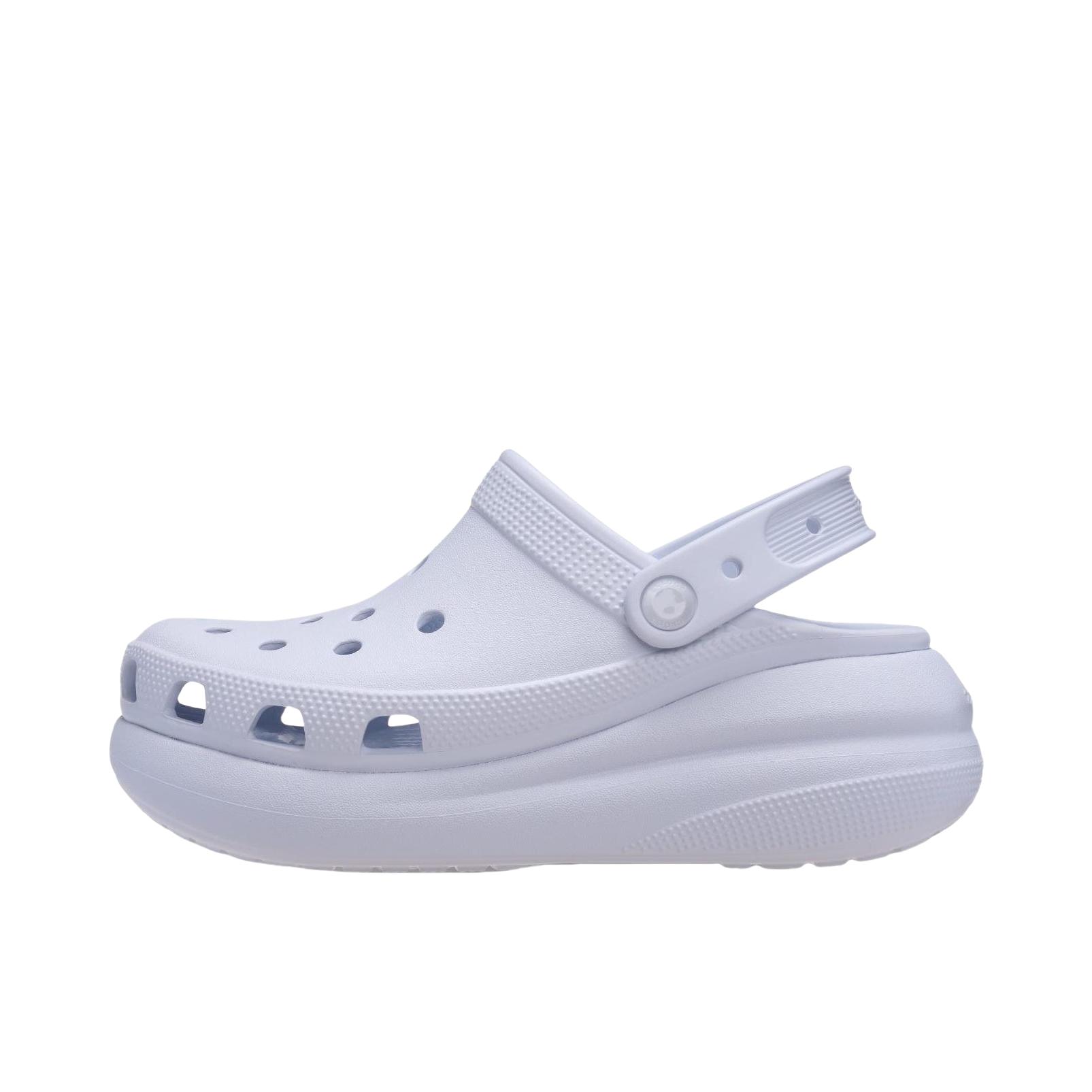 推荐商品：Crocs/卡骆驰 Classic Crush Clog 泡芙 包头 防水运动 增高 洞洞鞋 凉鞋 霜葡萄色 