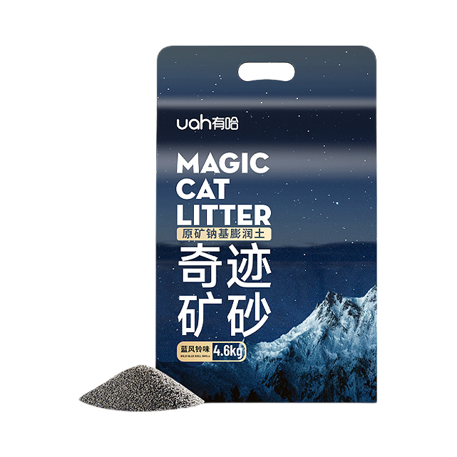 推荐商品：uah/有哈 除臭无尘矿砂混合膨润猫砂4.6kg