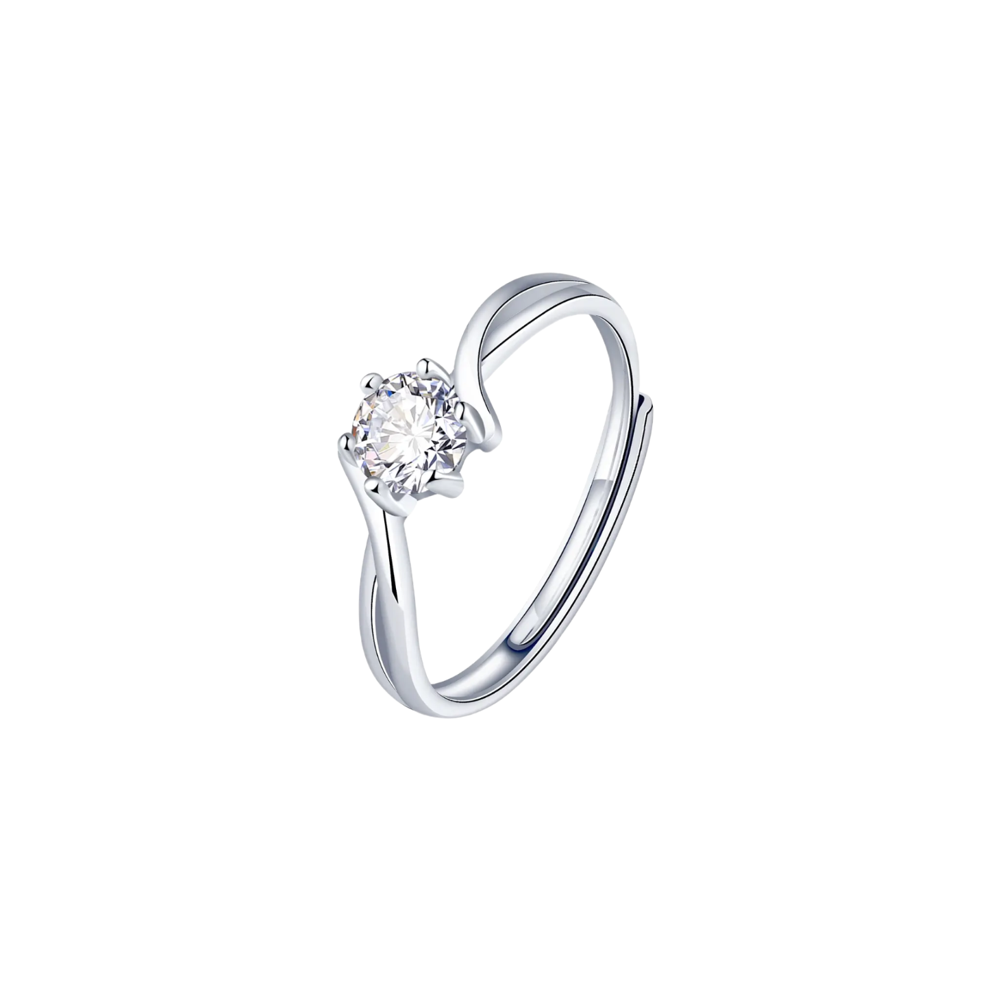 推荐商品：molady/沫兰 挚爱一生莫桑钻情侣戒指 YMF0396230210-1