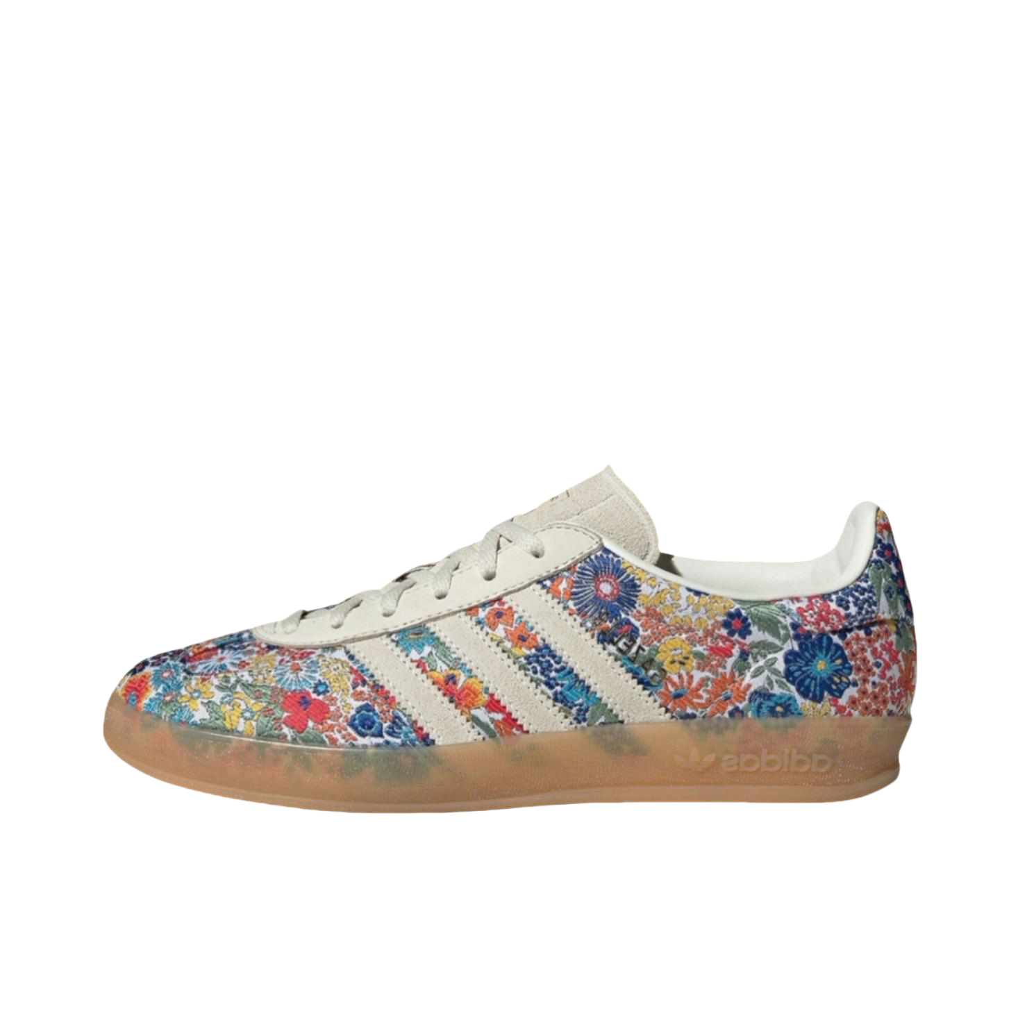 推荐商品：adidas Originals Gazelle Indoor T头鞋 德训鞋 板鞋 舒适缓震防滑耐磨绒面革复古 LIBERTY 联名/蓝色/棕色/白色