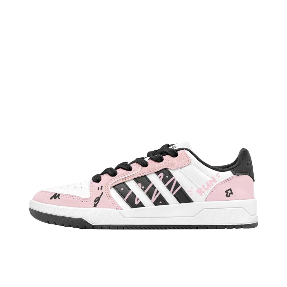 推荐商品：【定制球鞋】adidas neo Entrap 低帮 圆头 系带 防滑耐磨 百搭复古 简约时尚 板鞋 草莓饼干
