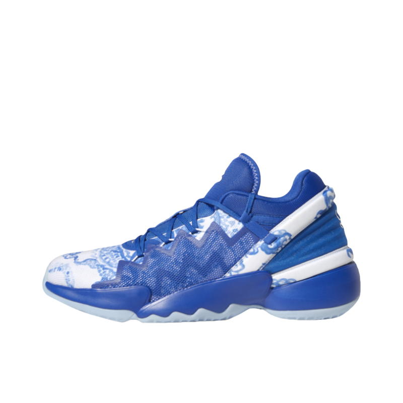 推荐商品：adidas D.O.N. Issue 2 米切尔2代 篮球鞋 减震透气防滑耐磨实战 祥云/宝蓝/白色