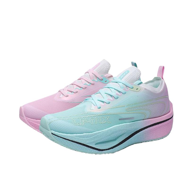 推荐商品：领跑梦想 飝翼13.0 跑鞋 碳板竞速厚底体考回弹 支撑 鸳鸯配/粉色/绿色