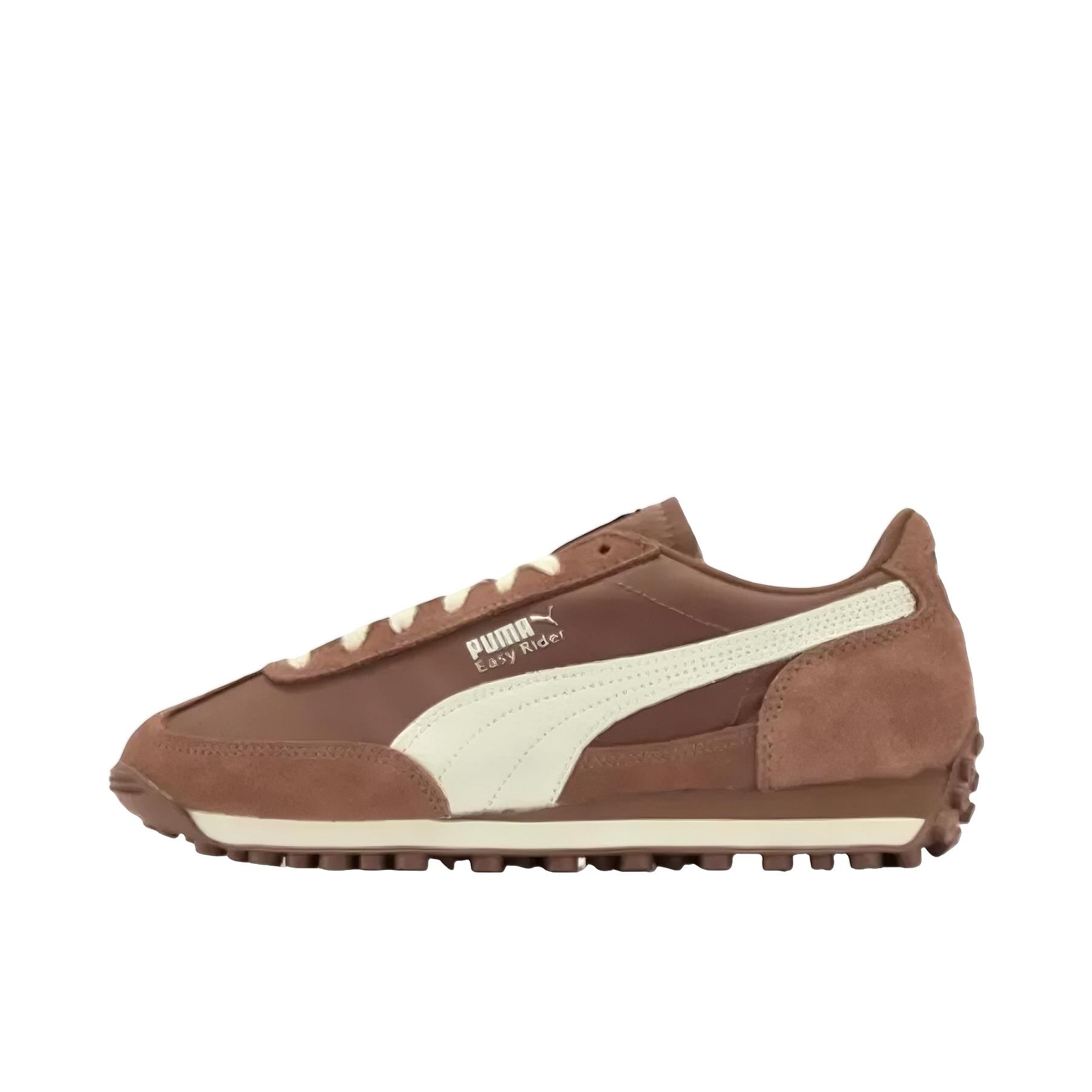 推荐商品：Puma/彪马 Easy Rider 防滑耐磨 减震 复古 轻便舒适 T头鞋 德训鞋 运动休闲鞋 棕色/白色