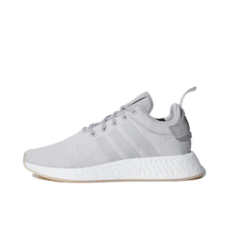 推荐商品：adidas Originals NMD R2 防滑耐磨 轻便透气 简约潮流 舒适百搭 运动休闲鞋 Grey/Ftwr White 灰/白