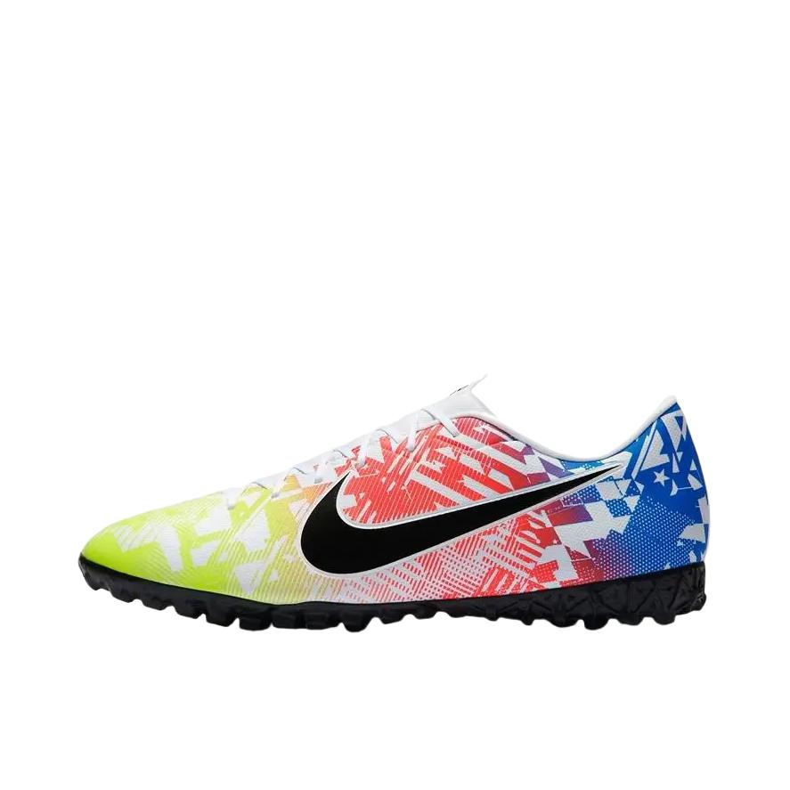 推荐商品：Nike Mercurial Vapor 13 Academy AG 中端 胶质短钉 人造草地 支撑 包裹性 训练 足球鞋 黄色/红色/蓝色