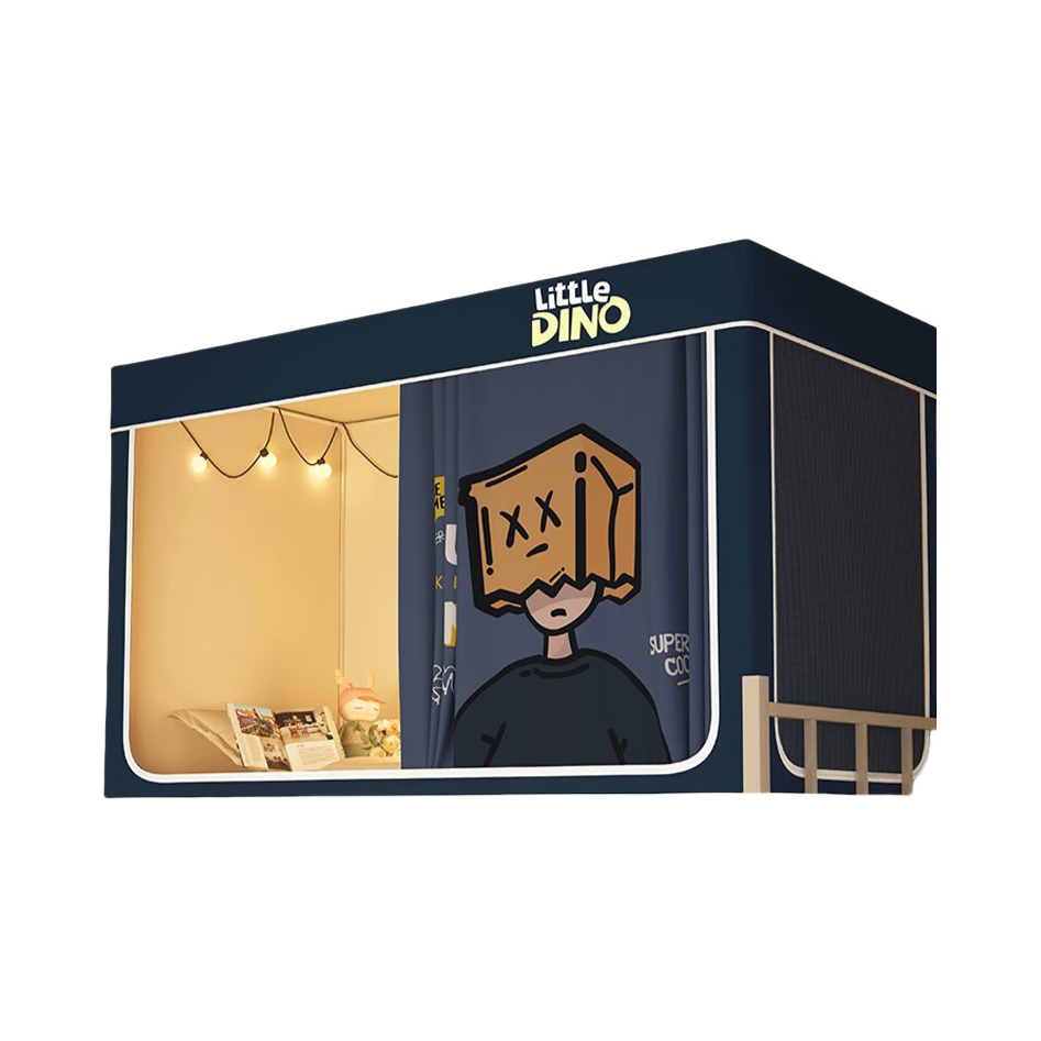 推荐商品：NANJIREN/南极人 卡通强遮光四面 保护隐私一体式床帘蚊帐