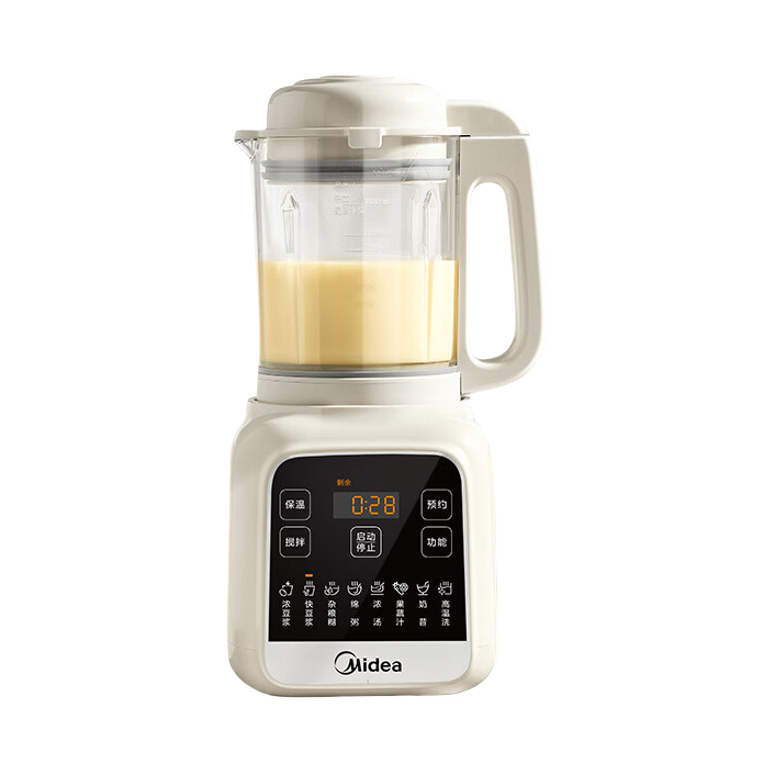 推荐商品：Midea/美的 破壁机 1.2L 预约加热 榨汁料理 五谷杂粮 免煮 降噪 免滤 高转速