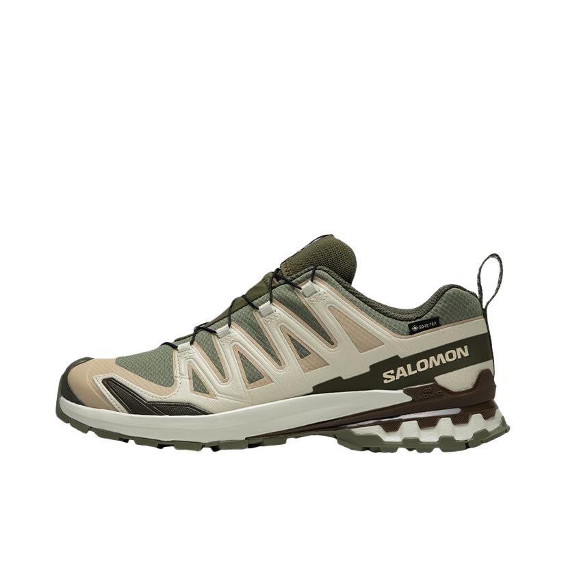 Salomon/萨洛蒙 XA Pro 3D V9 GTX 防滑耐磨 防水 网布 减震支撑 越野跑鞋 男款/青苔绿