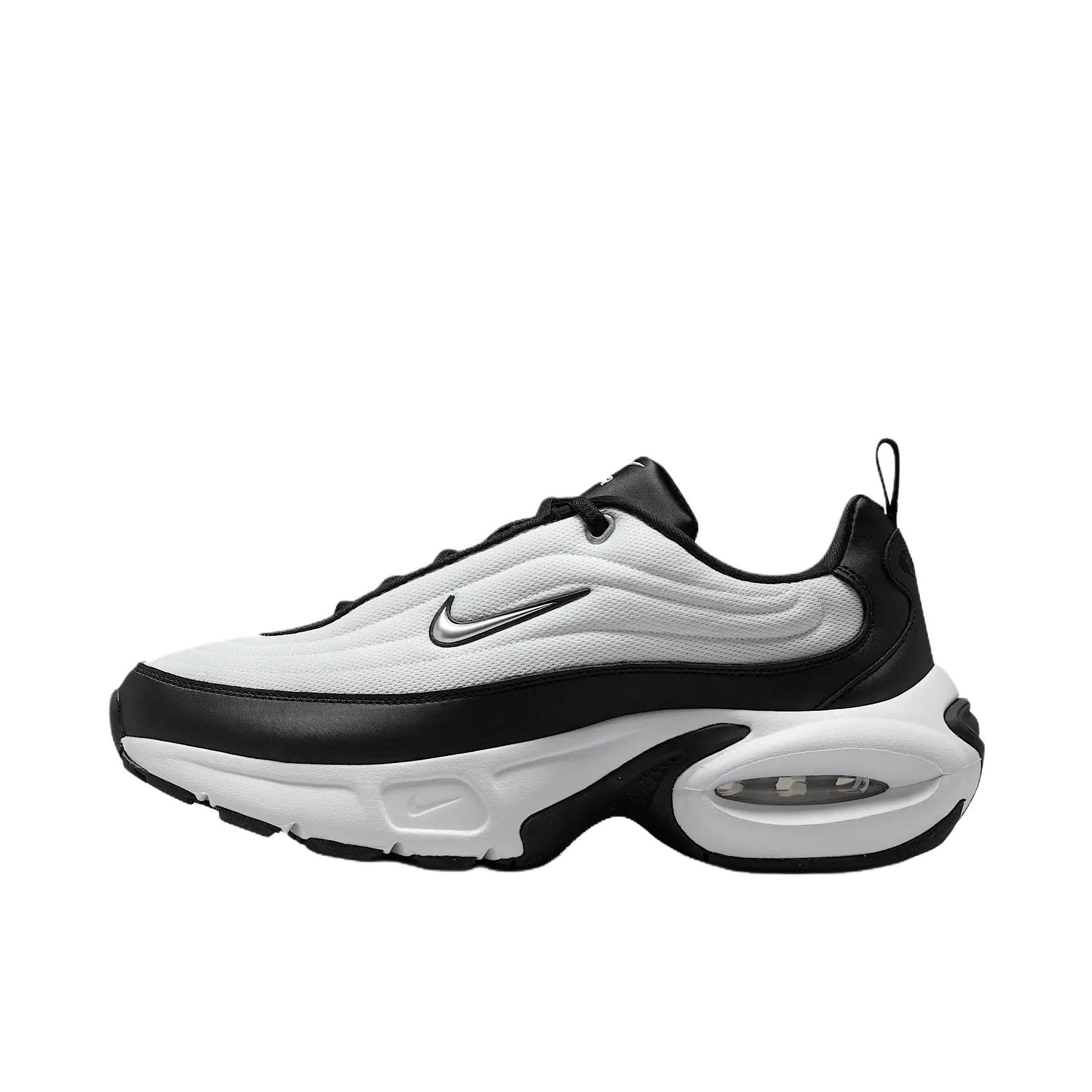 推荐商品：Nike Air Max Portal 运动休闲鞋 防滑耐磨低帮系带舒适缓震百搭时尚增高气垫复古贴合 白色/黑色