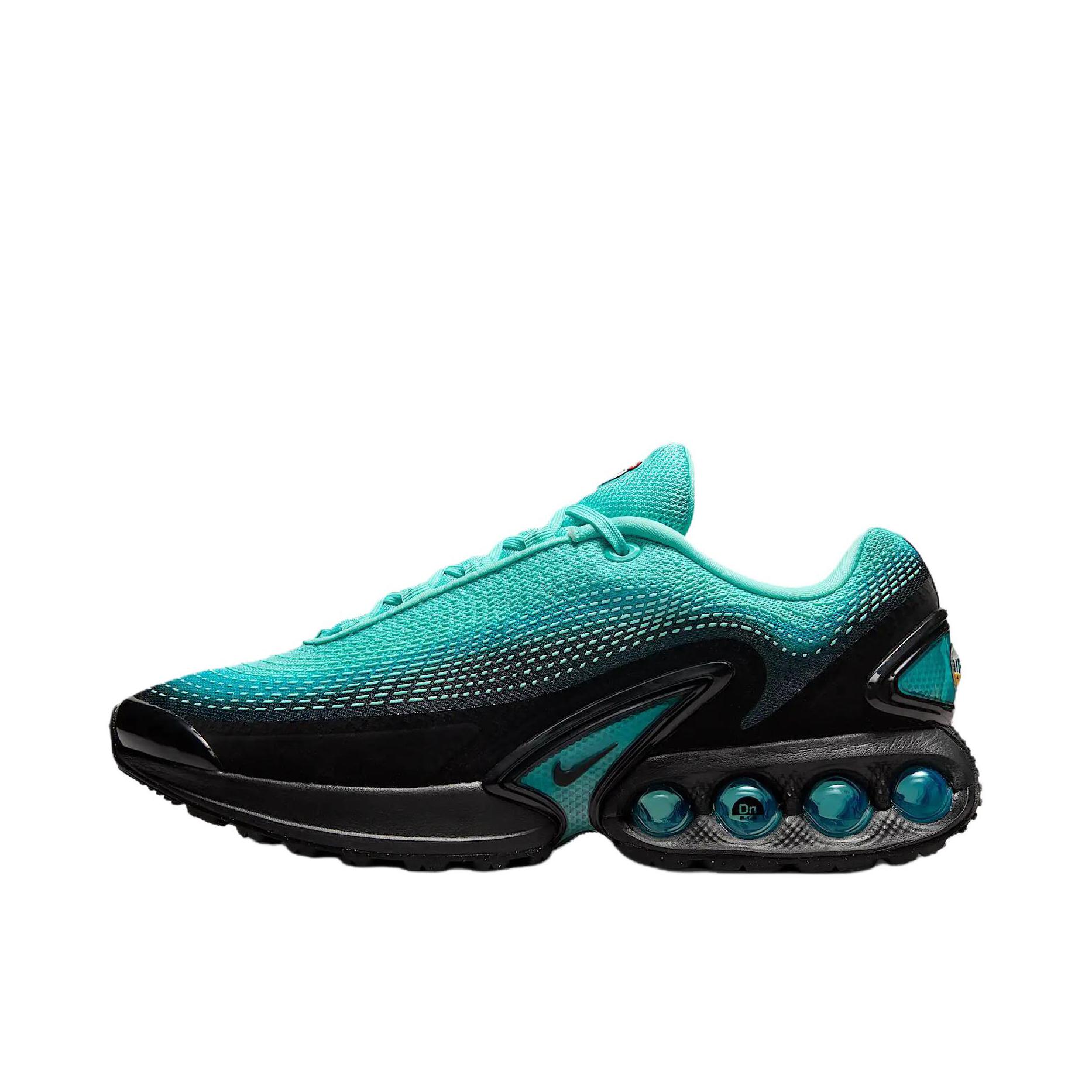 推荐商品：Nike Air Max Dn 运动休闲鞋 柔软防滑耐磨缓震回弹支撑网布透气低帮平跟贴合 女款/蓝色/黑色