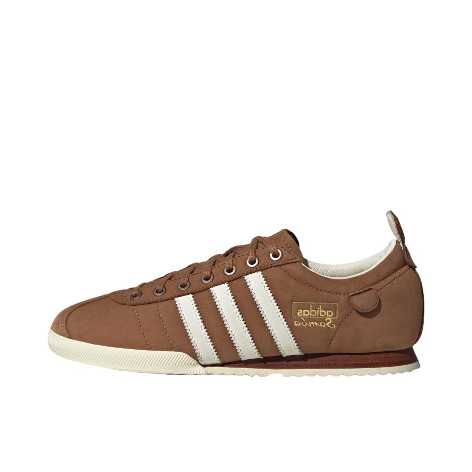 推荐商品：adidas Originals Samba 62 运动休闲鞋 复古百搭防滑耐磨舒适轻便贴合 野棕色/汉玉白/柔和棕