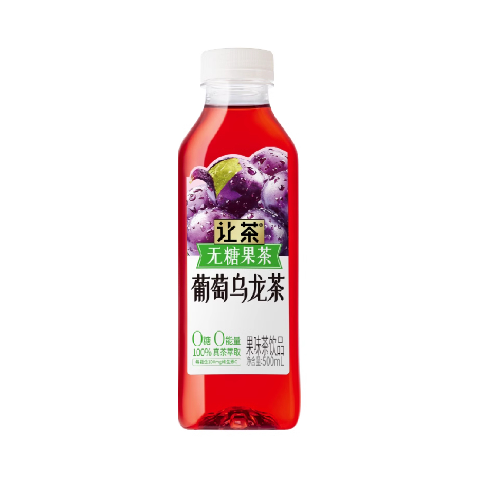 推荐商品：让茶 葡萄乌龙茶 果味茶饮品 500ml 瓶装