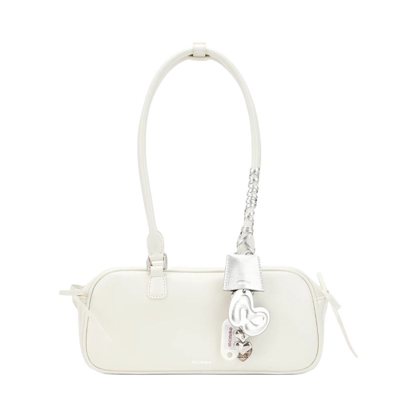 推荐商品：mcmiko/麦米可 原创牛皮通勤蝴蝶单肩腋下包法棍包手提包