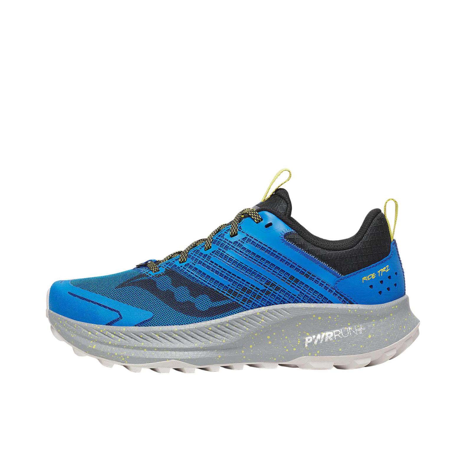 推荐商品：Saucony/索康尼 Ride TR2 驭途 防滑 耐磨 跑鞋 蓝色/黑色