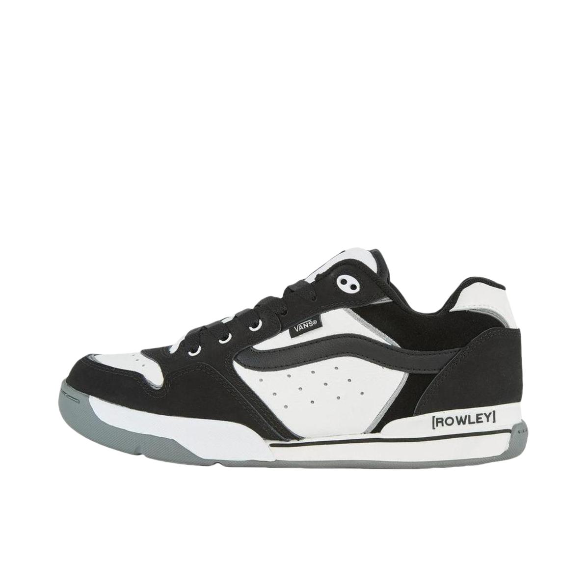 推荐商品：Vans/范斯 Rowley XLT LX 板鞋 防滑耐磨减震轻便舒适防水绒面革简约潮流百搭时尚 黑色/白色