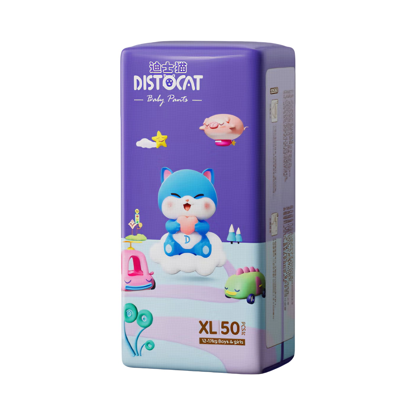 推荐商品：迪士猫 轻盈柔感拉拉裤XL码 尿不湿超薄透气