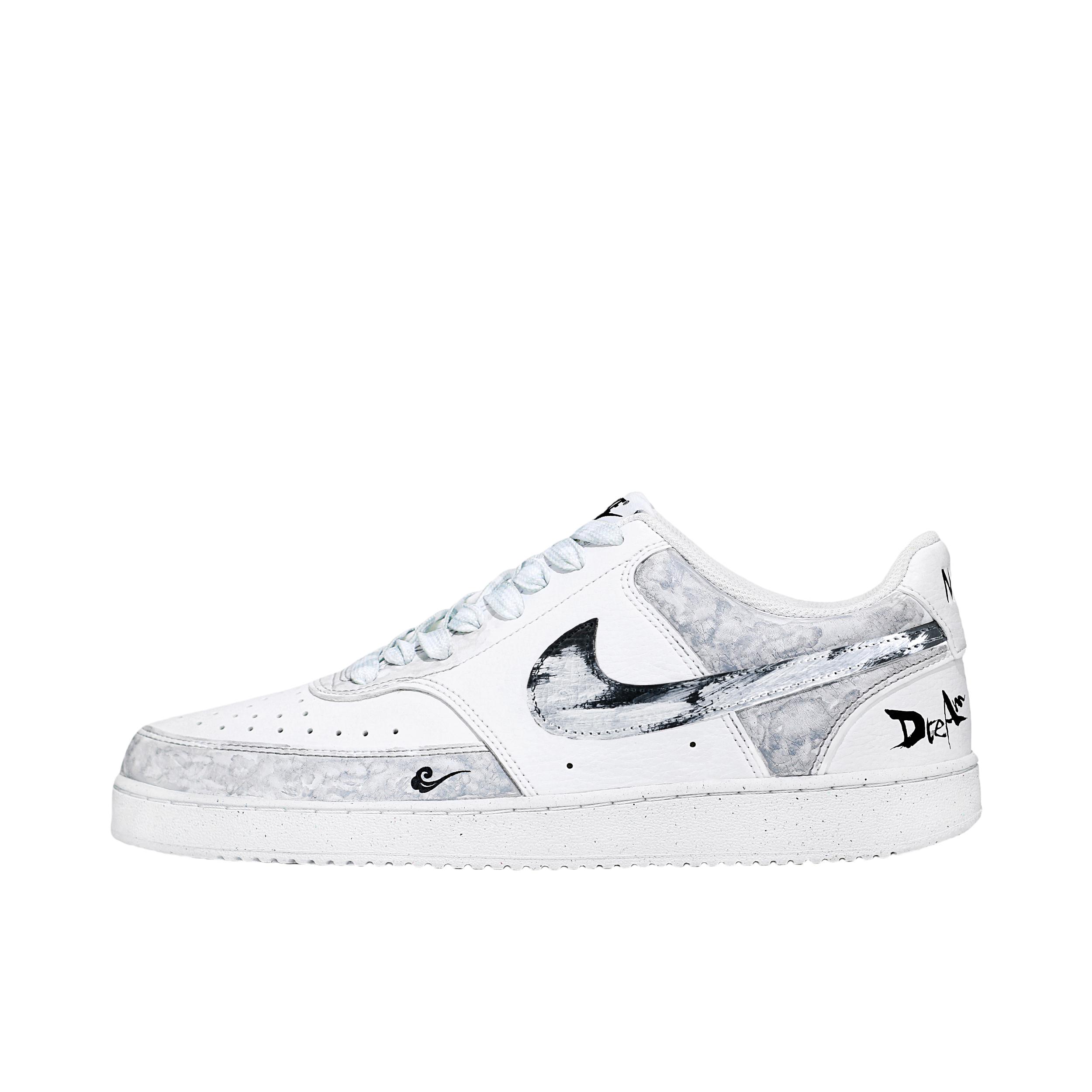 推荐商品：【定制球鞋】 Nike Court Vision 1 板鞋 防水美式简约防滑减震复古 浮生若梦