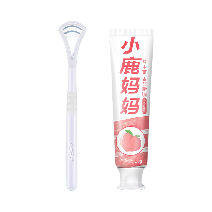 推荐商品：FAWN MUM/小鹿妈妈 白桃舌苔口腔护理套装 清新口气