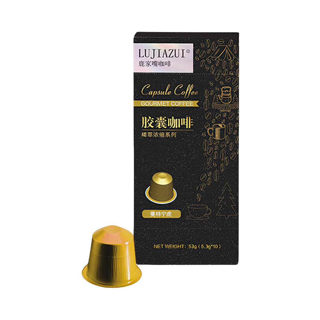 推荐商品：LUJIAZUI/鹿家嘴 精萃浓缩系列 胶囊咖啡 曼特宁虎 53g 盒装