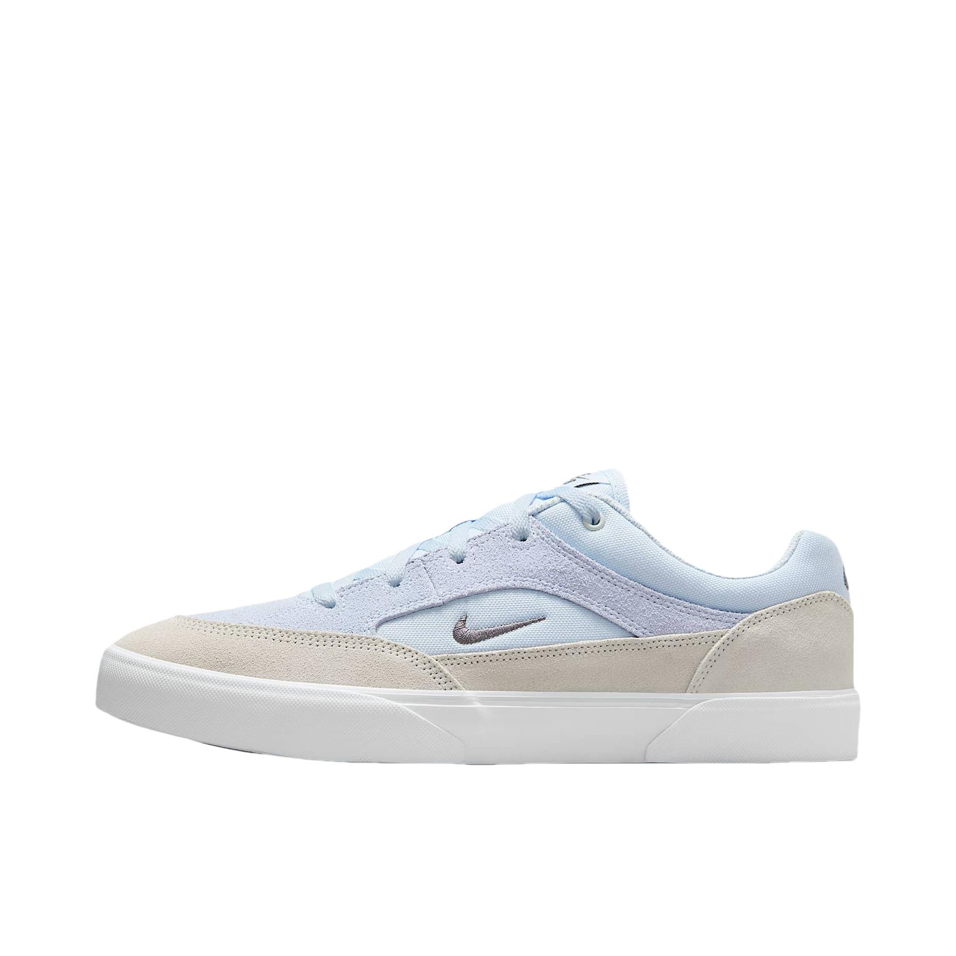 推荐商品：Nike SB Malor 滑板鞋 板鞋 薄底复古防滑耐磨缓震轻便 白色/灰色