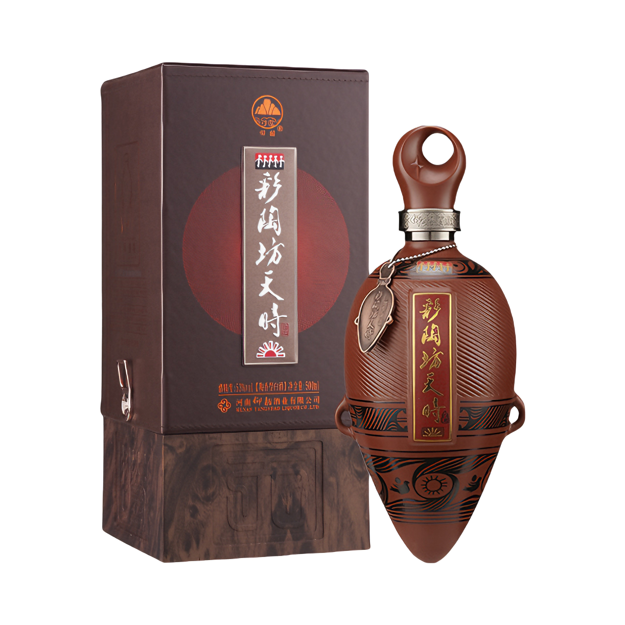 推荐商品：彩陶坊 天时太阳 500ml 53度 白酒 礼盒