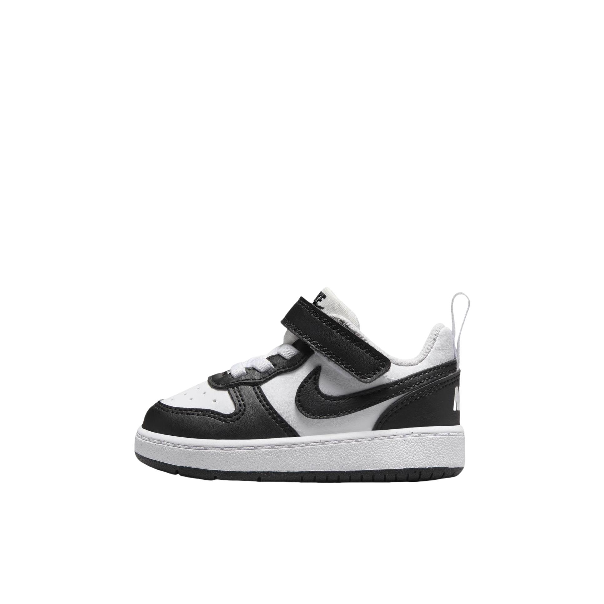 推荐商品：Nike  Court Borough  时尚潮流 舒适轻便 休闲耐磨  板鞋 儿童 婴童/黑色/白色