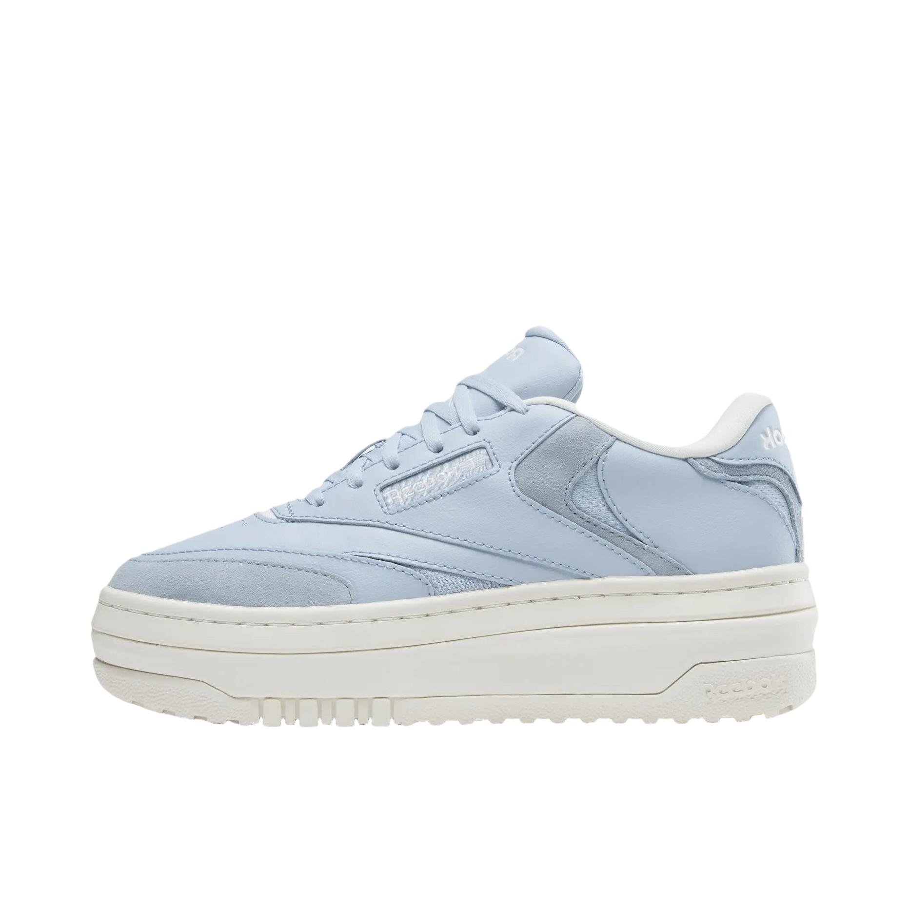 推荐商品：Reebok/锐步 Club C Extra 复古 防滑舒适 耐磨 增高 板鞋 女款/浅蓝色
