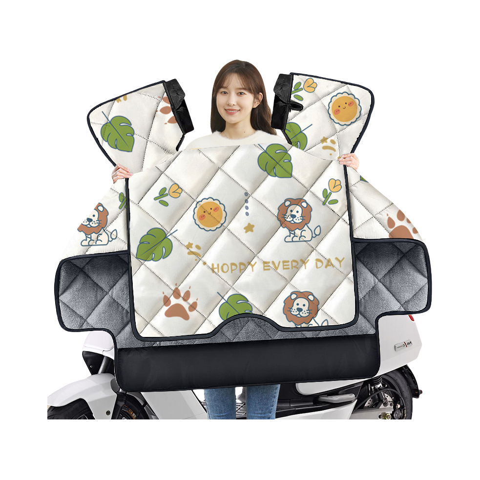 推荐商品：DF XIONG/顶峰熊 防寒 防水 加绒 加大加宽 电动车挡风被