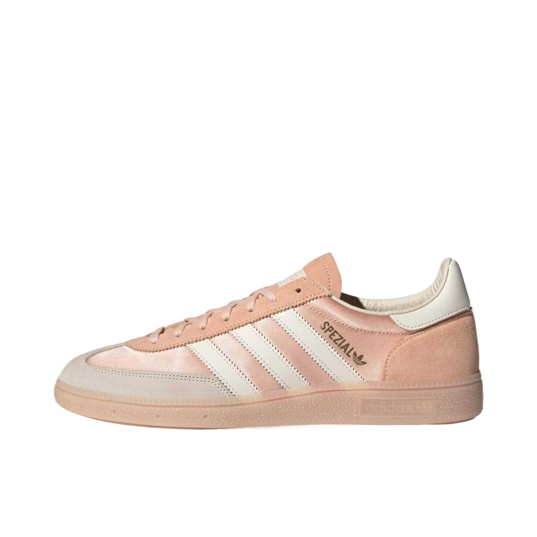 推荐商品：adidas Originals Handball Spezial 薄底鞋 T头鞋 德训鞋 板鞋 简约百搭复古轻便防滑耐磨贴合圆头耐穿 玫瑰粉