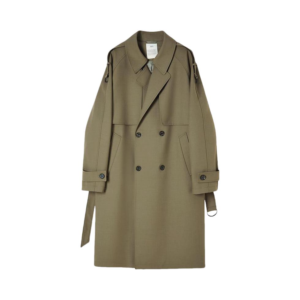 推荐商品：ut 抗皱中长系带垂坠感风衣 FHF03 绿