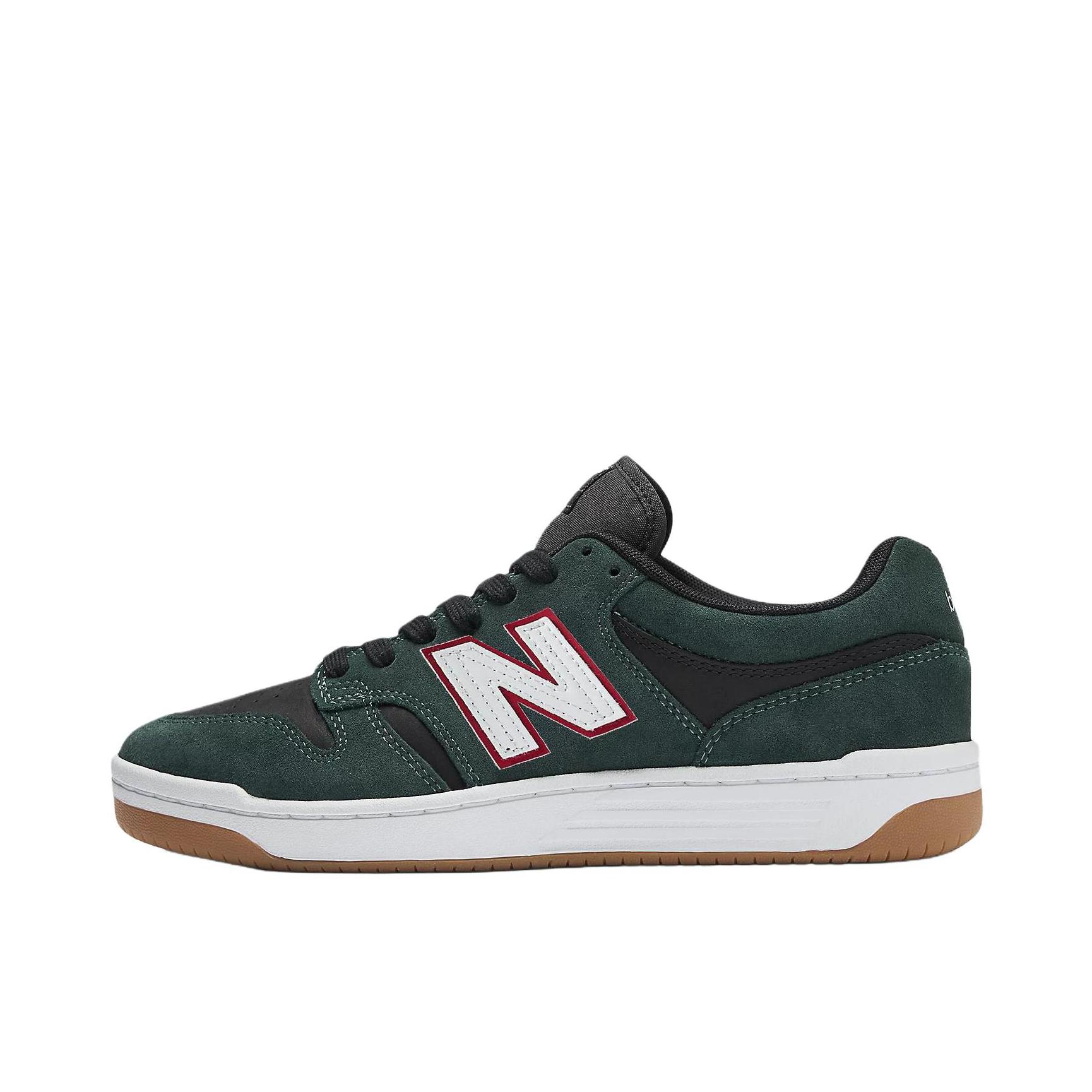 推荐商品：New Balance numeric 480 薄底 减震耐磨 防滑轻便 透气 复古 板鞋 Jamie Foy联名/绿色/黑色