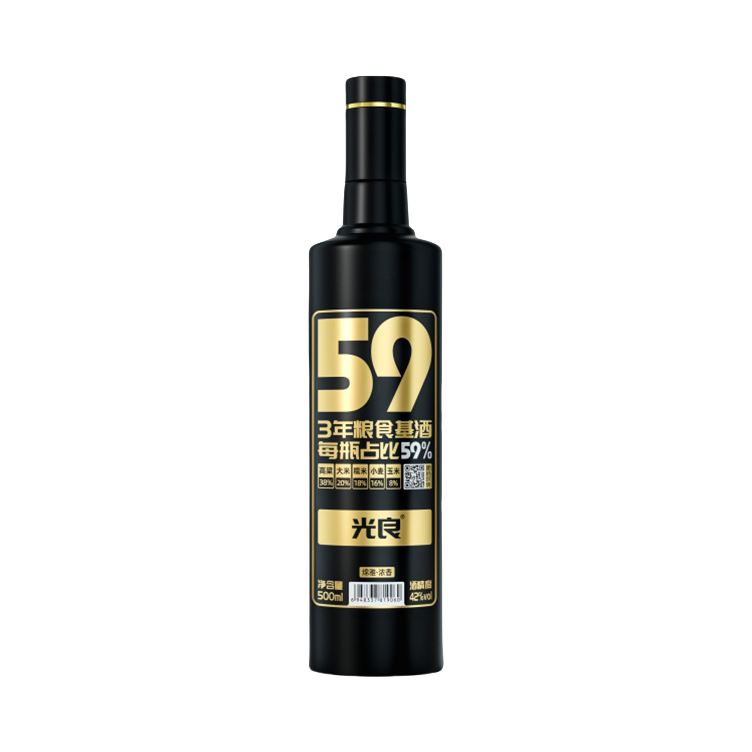 推荐商品：光良 59系列 500ml 42度 白酒 瓶装