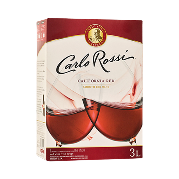 推荐商品：Carlo Rossi/加州乐事 柔顺红 半干葡萄酒 3L 12.5%vol 盒装