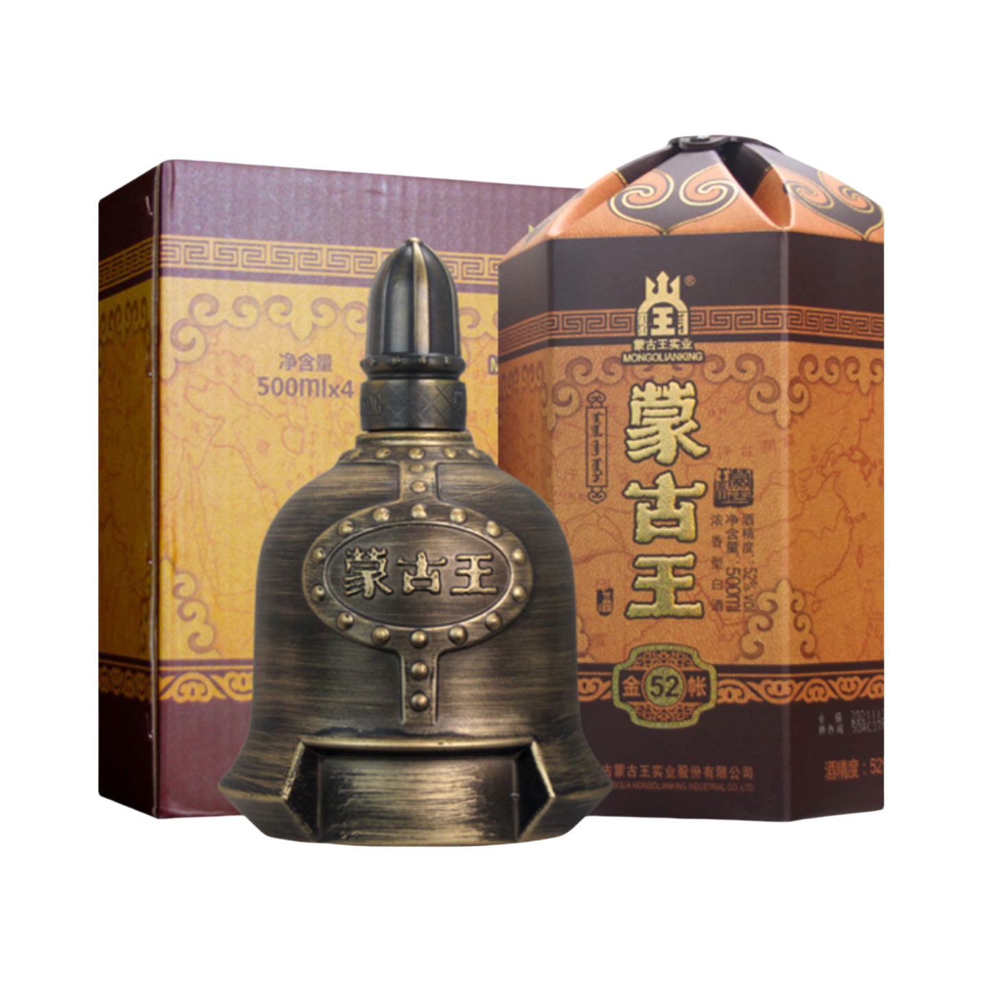 推荐商品：蒙古王 金帐 500ml 52度 白酒 盒装