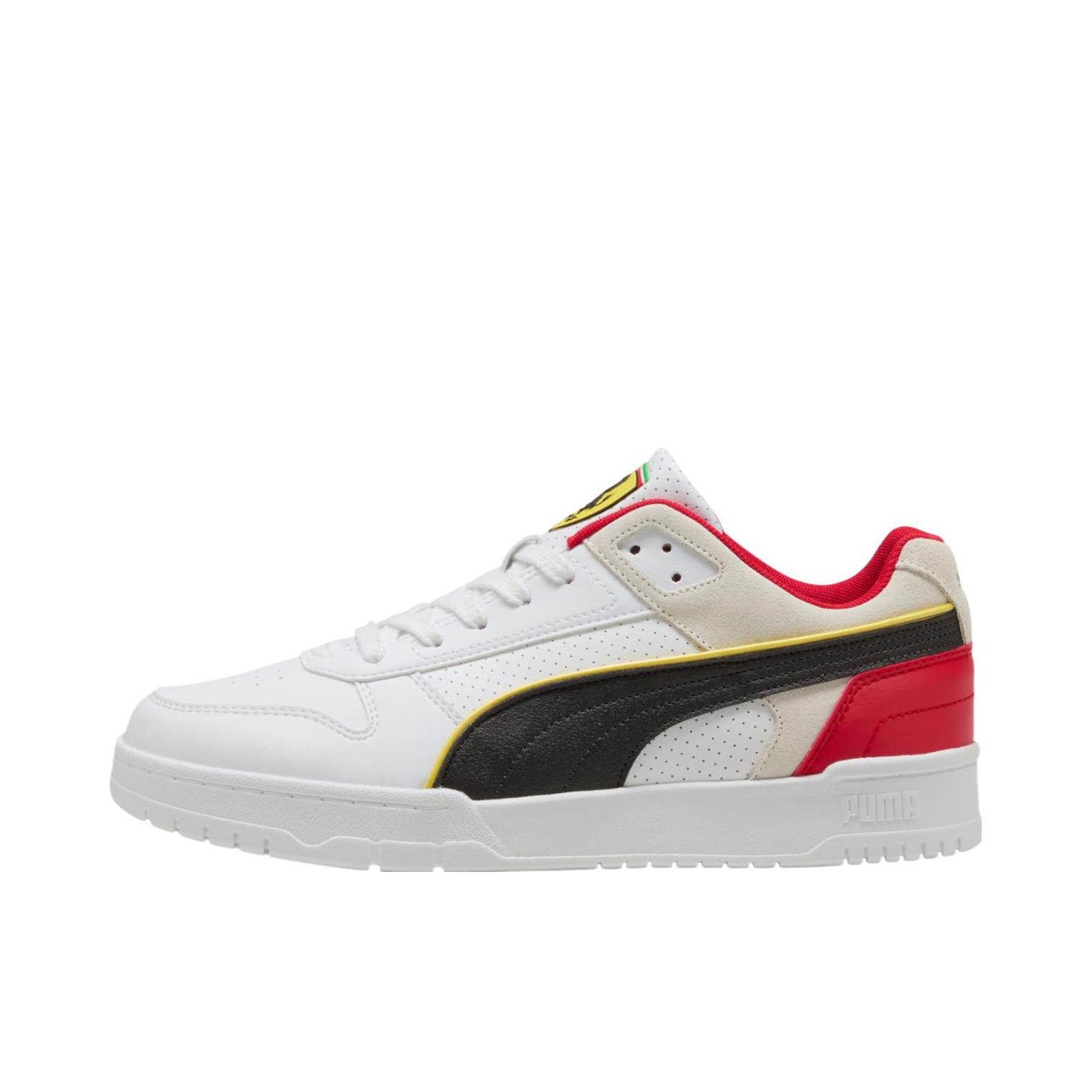 推荐商品：Puma/彪马 RBD GAME 板鞋 复古休闲系带低帮薄底 SCUDERIA FERRARI联名/白色
