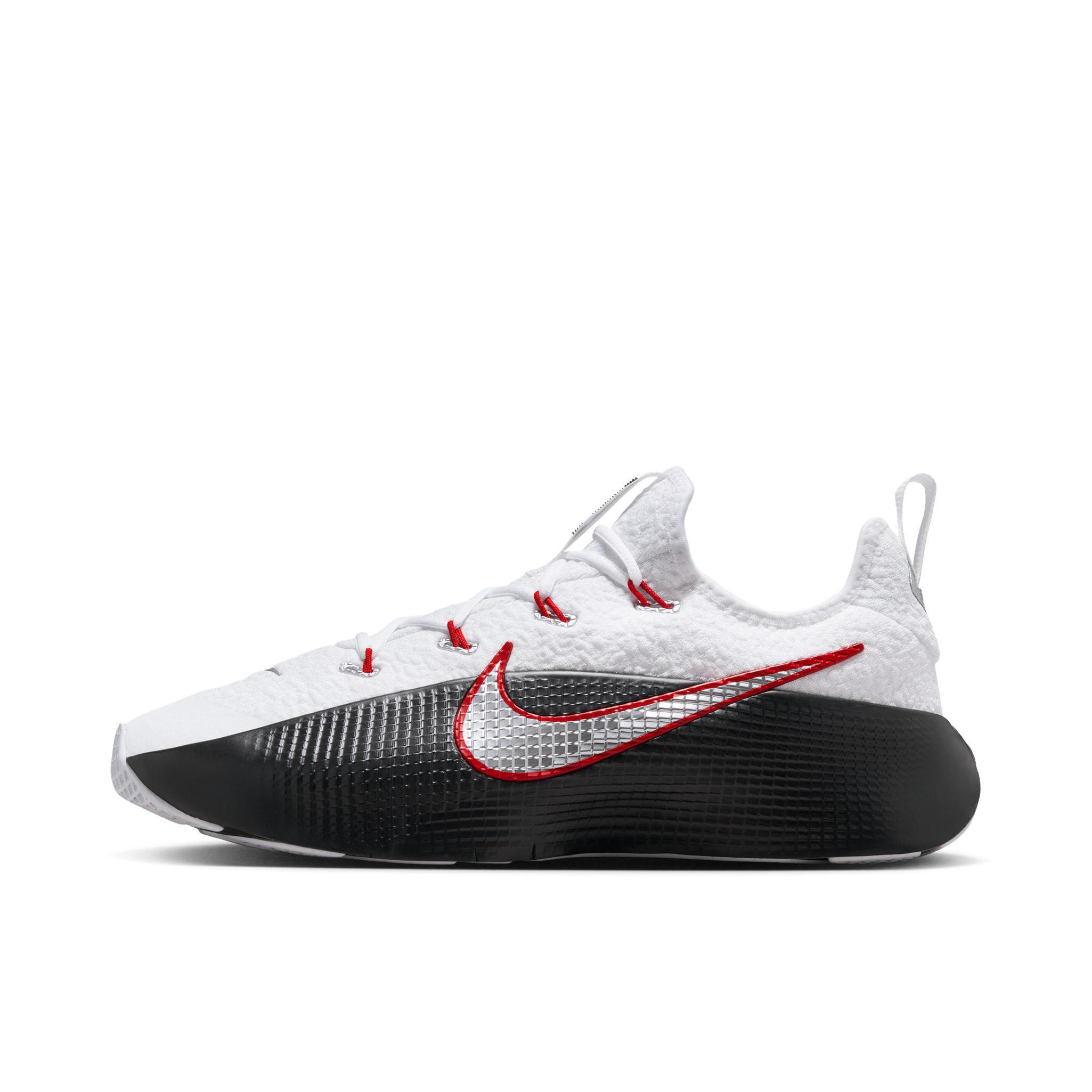推荐商品：Nike LeBron TR 1 抓地 防滑耐磨 舒适 低帮 跑步鞋 耐用 圆头 运动 训练鞋 白色/金属银/黑色/大学红