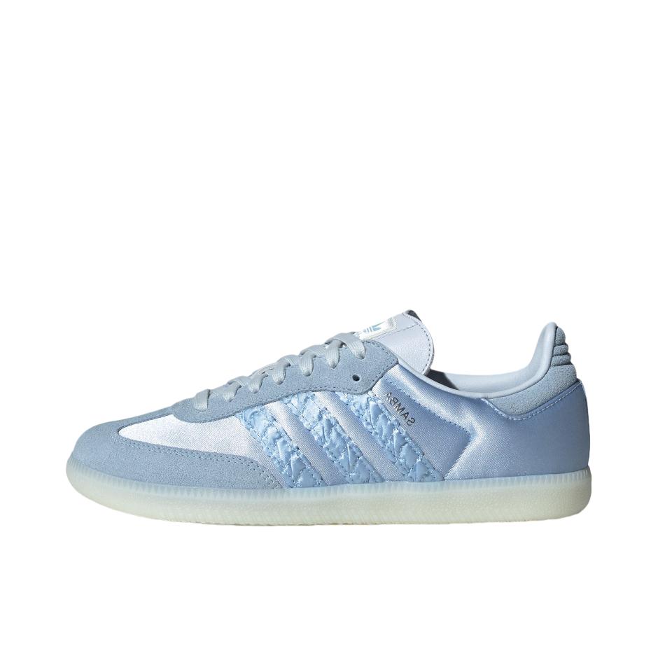 推荐商品：adidas Originals Samba OG T头鞋 板鞋 经典复古舒适百搭耐磨合成革圆头薄底贴合 亮光蓝/白