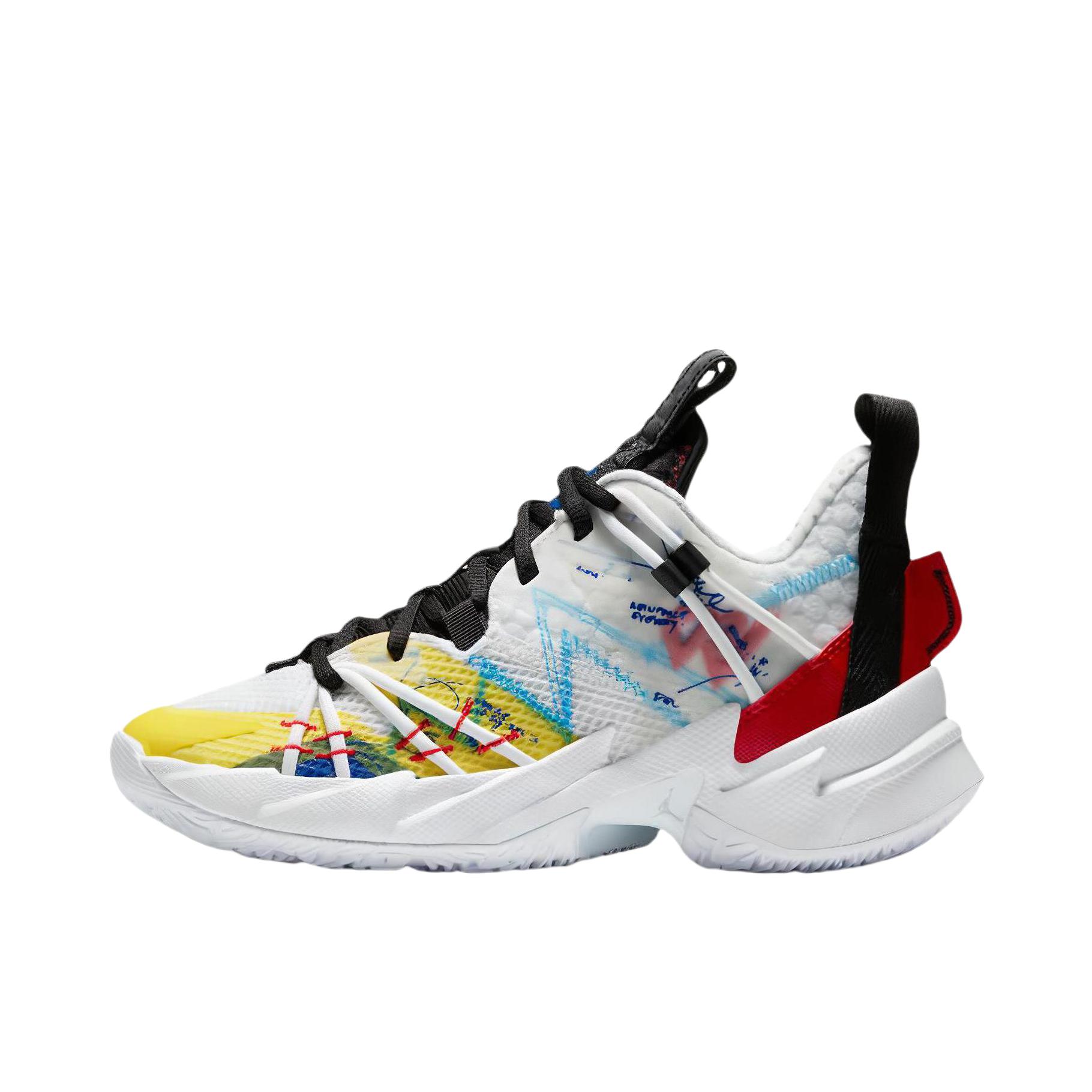 推荐商品：Jordan Why Not Zer0.3 威少3 篮球鞋 透气减震回弹防滑耐磨实战 GS/白色/黄色/大学红