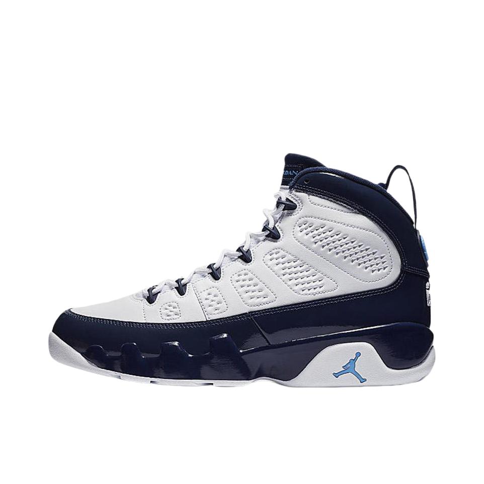 推荐商品：Air Jordan 9 运动休闲鞋 复古百搭减震透气舒适轻便防滑耐磨支撑合成革包裹性 UNC All-Star(2019) UNC全明星(2019)