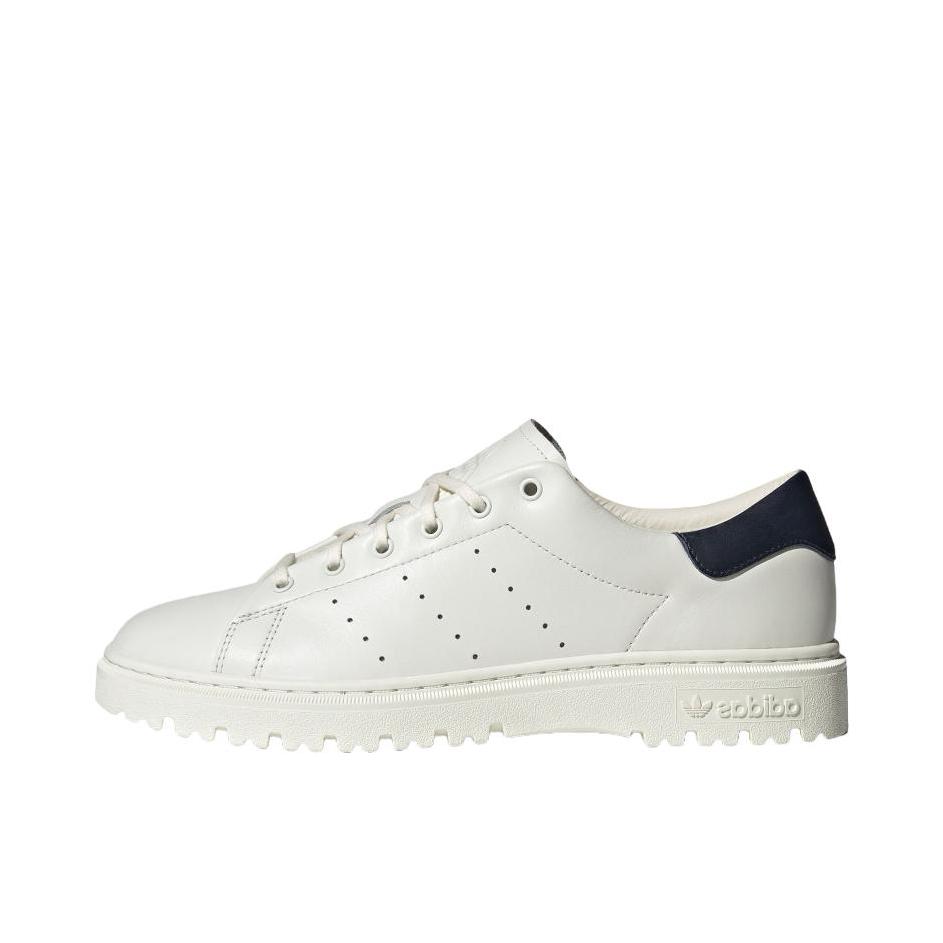 推荐商品：adidas Originals Stan Smith 板鞋 减震透气轻便低帮包裹性 亮白色/暗藏青/汉玉白