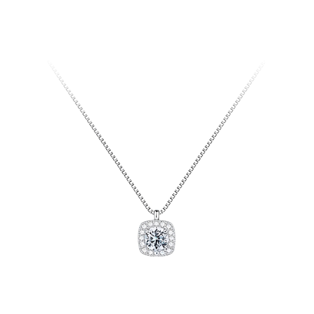 推荐商品：Gloire/古名 高级感方糖之恋足银项链 GM01327